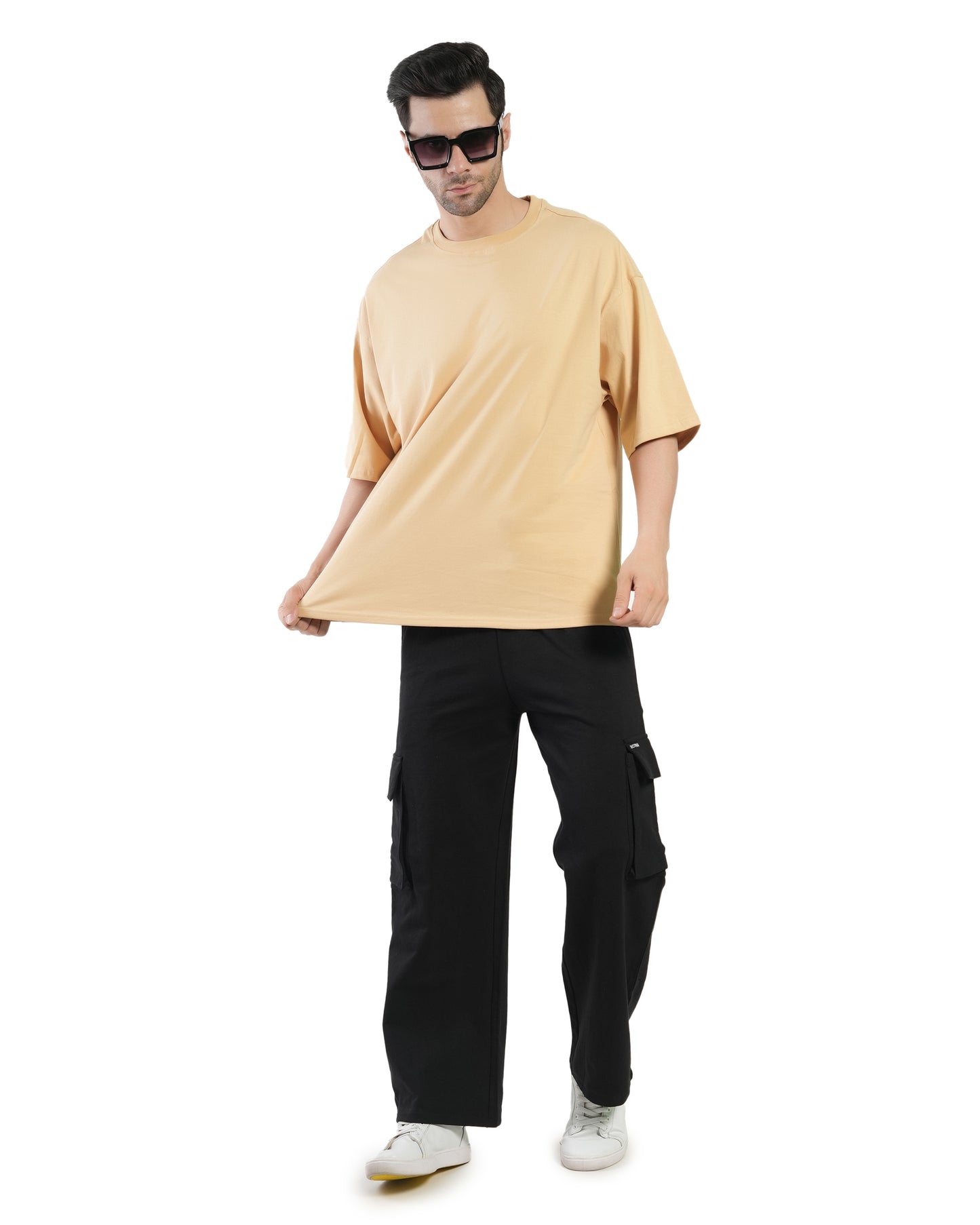 Stylintellect Men's Oversized Plain T-shirt