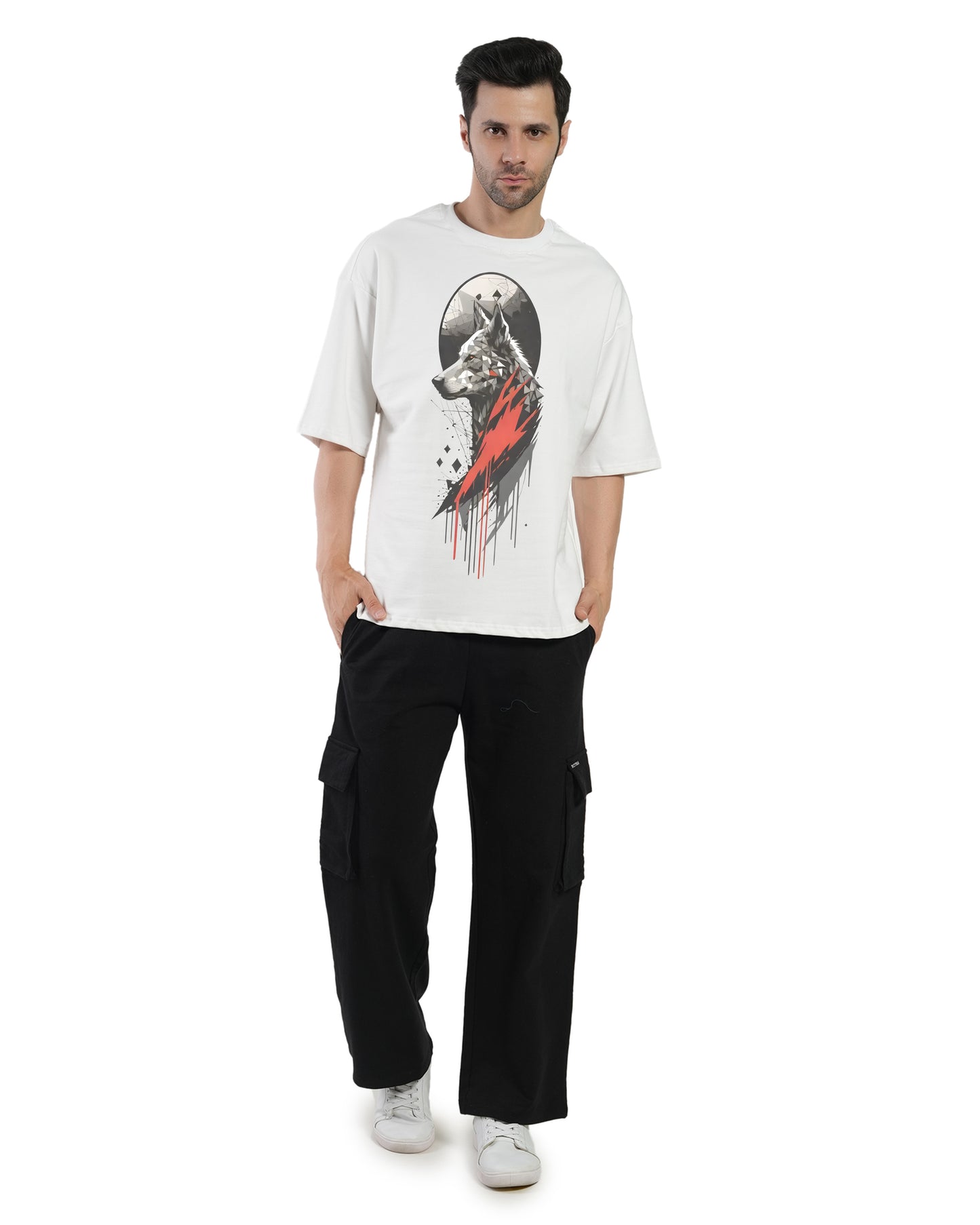Stylintellect Oversized Printed T-shirt | Black & White Collection
