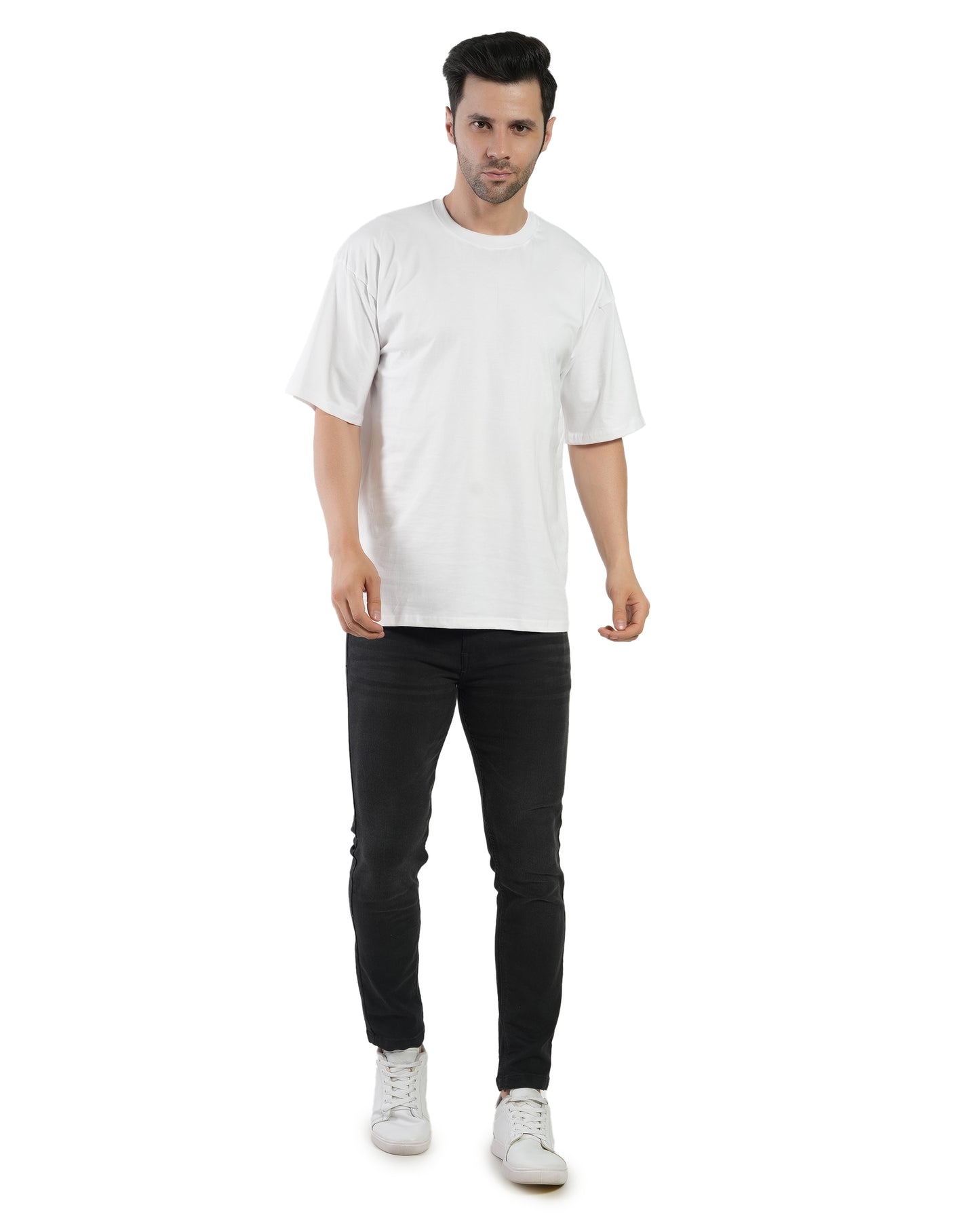 Stylintellect Men's Oversized Plain T-shirt