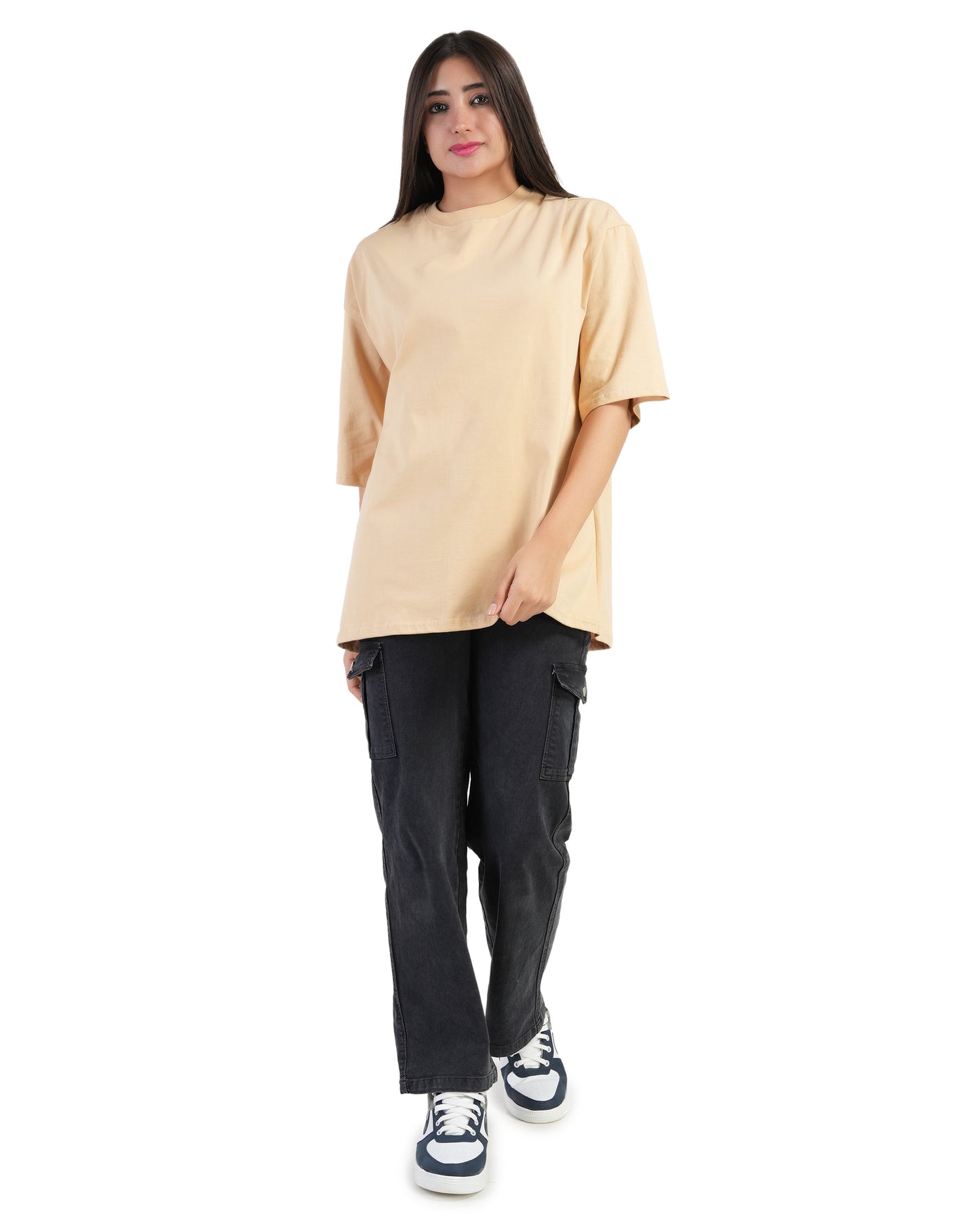 Stylintellect Women's Solid Oversized T-shirt