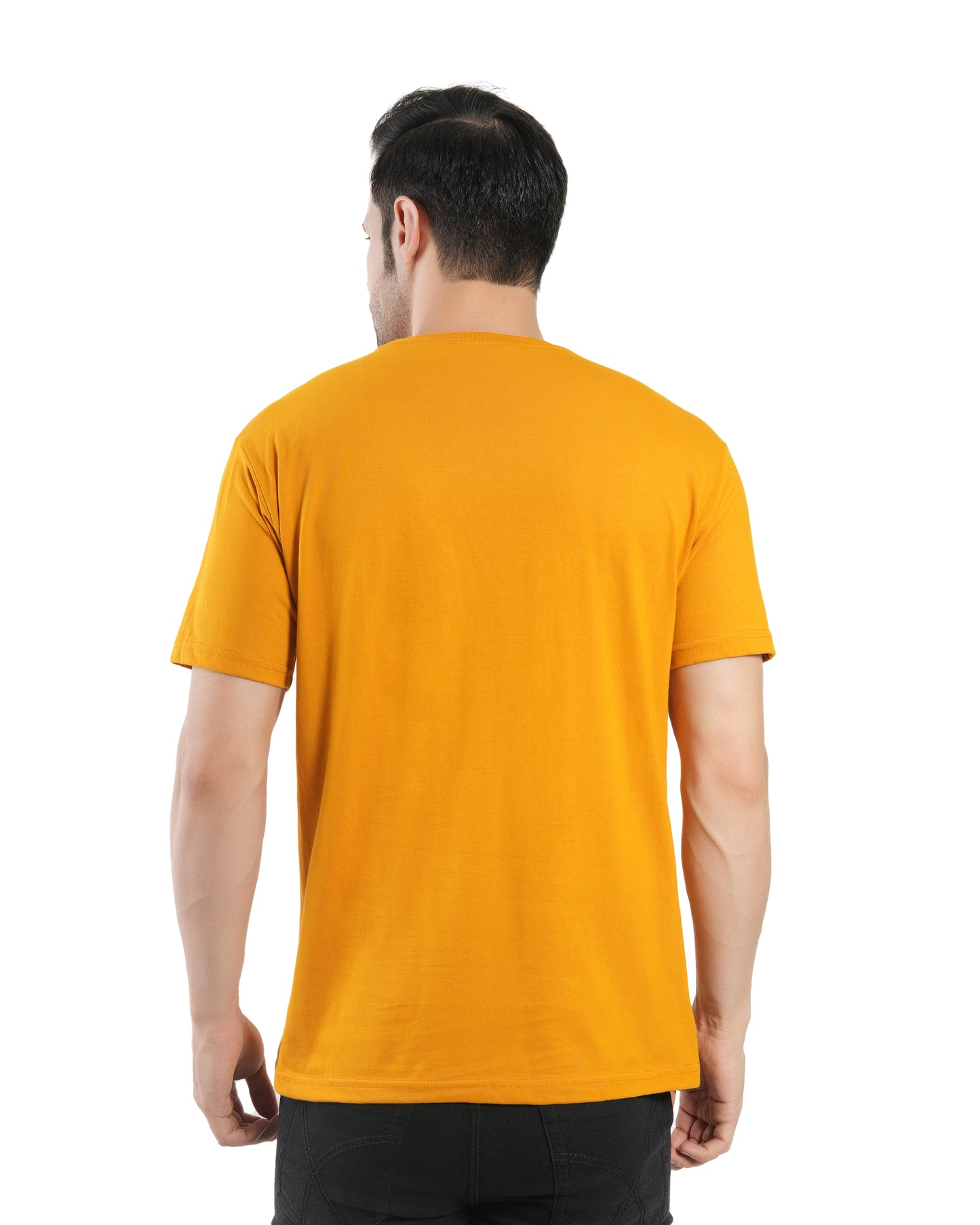 Stylintellect Mustard Crew Neck T-shirt | UNISEX | Regular Fit