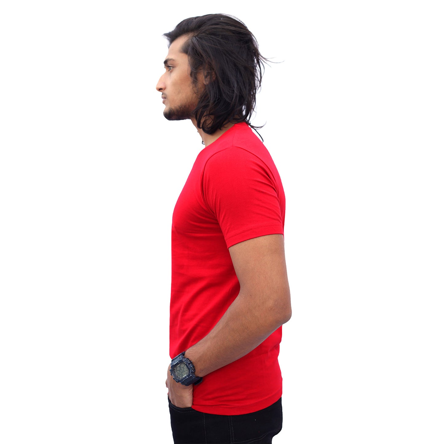 Stylintellect Red Crew Neck T-shirt | UNISEX | Regular Fit