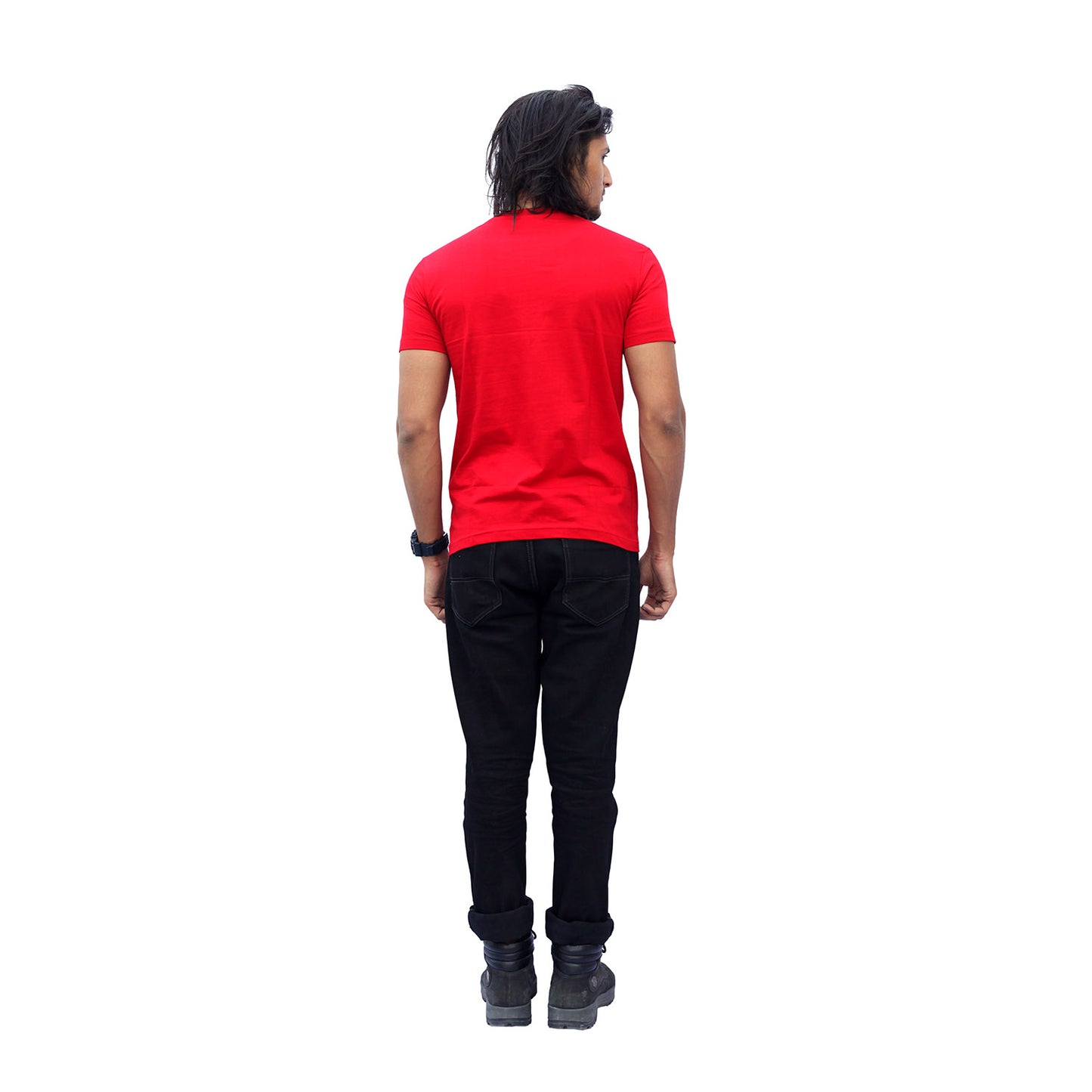 Stylintellect Red Crew Neck T-shirt | UNISEX | Regular Fit
