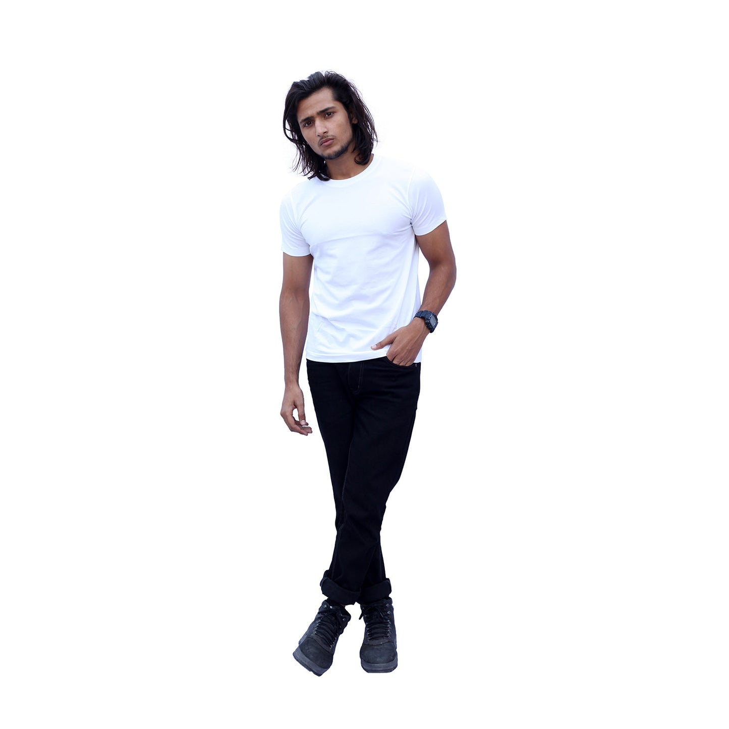 Stylintellect White Crew Neck T-shirt | UNISEX | Regular Fit