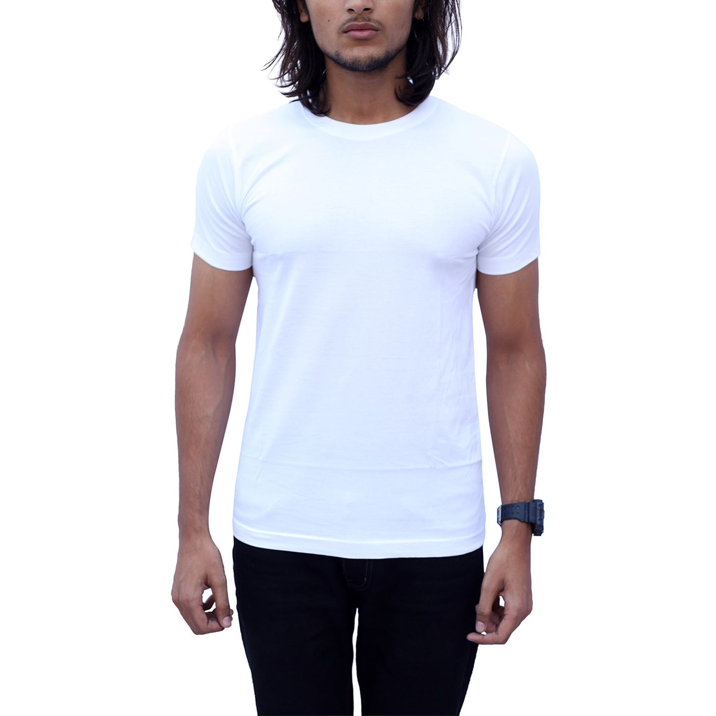 Stylintellect White Crew Neck T-shirt | UNISEX | Regular Fit