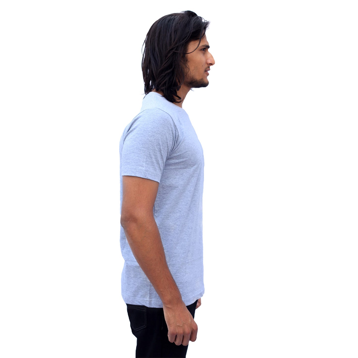Stylintellect Grey Crew Neck T-shirt | UNISEX | Regular Fit