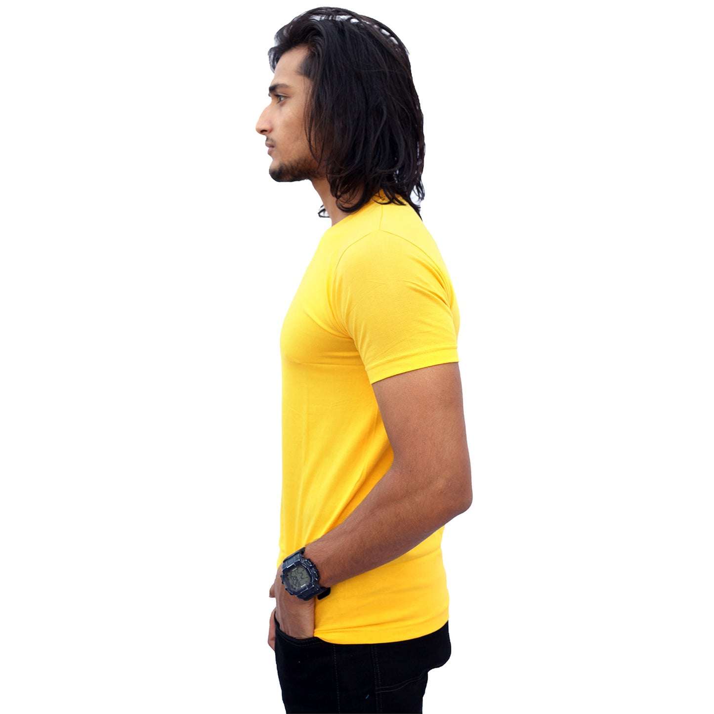 Stylintellect Yellow Crew Neck T-shirt | UNISEX | Regular Fit