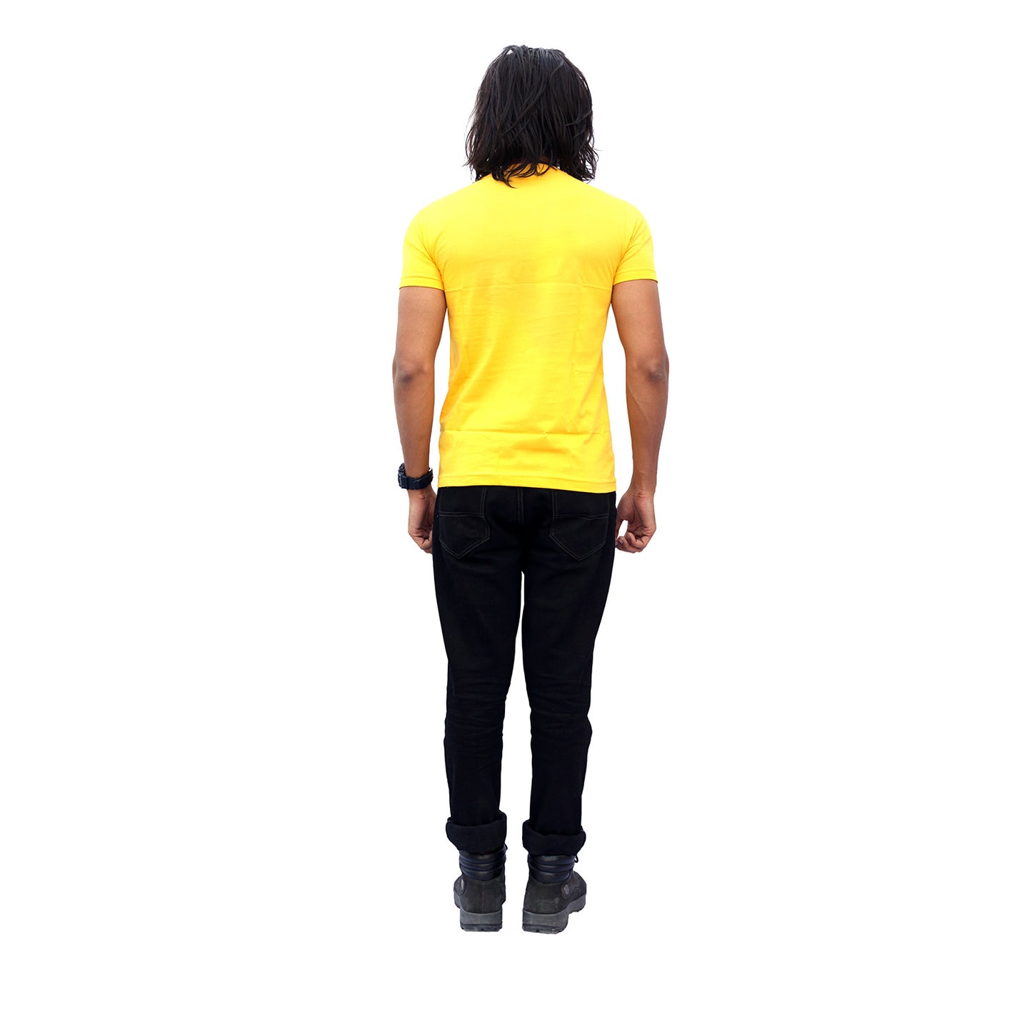 Stylintellect Yellow Crew Neck T-shirt | UNISEX | Regular Fit