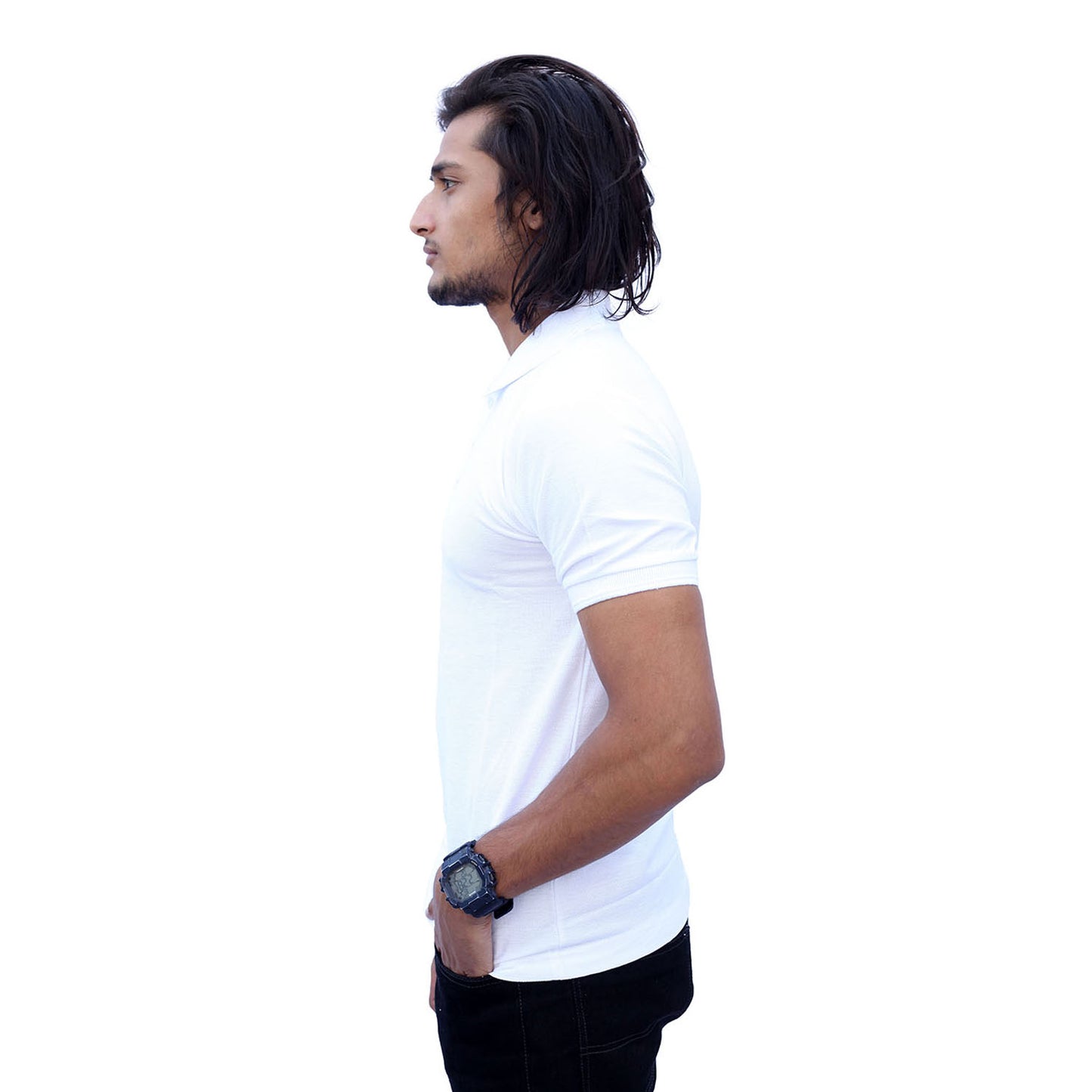 Stylintellect White Polo T-shirt | UNISEX | Regular Fit