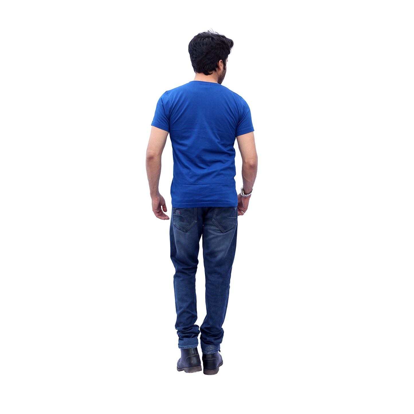 Stylintellect Royal Blue Crew Neck T-shirt