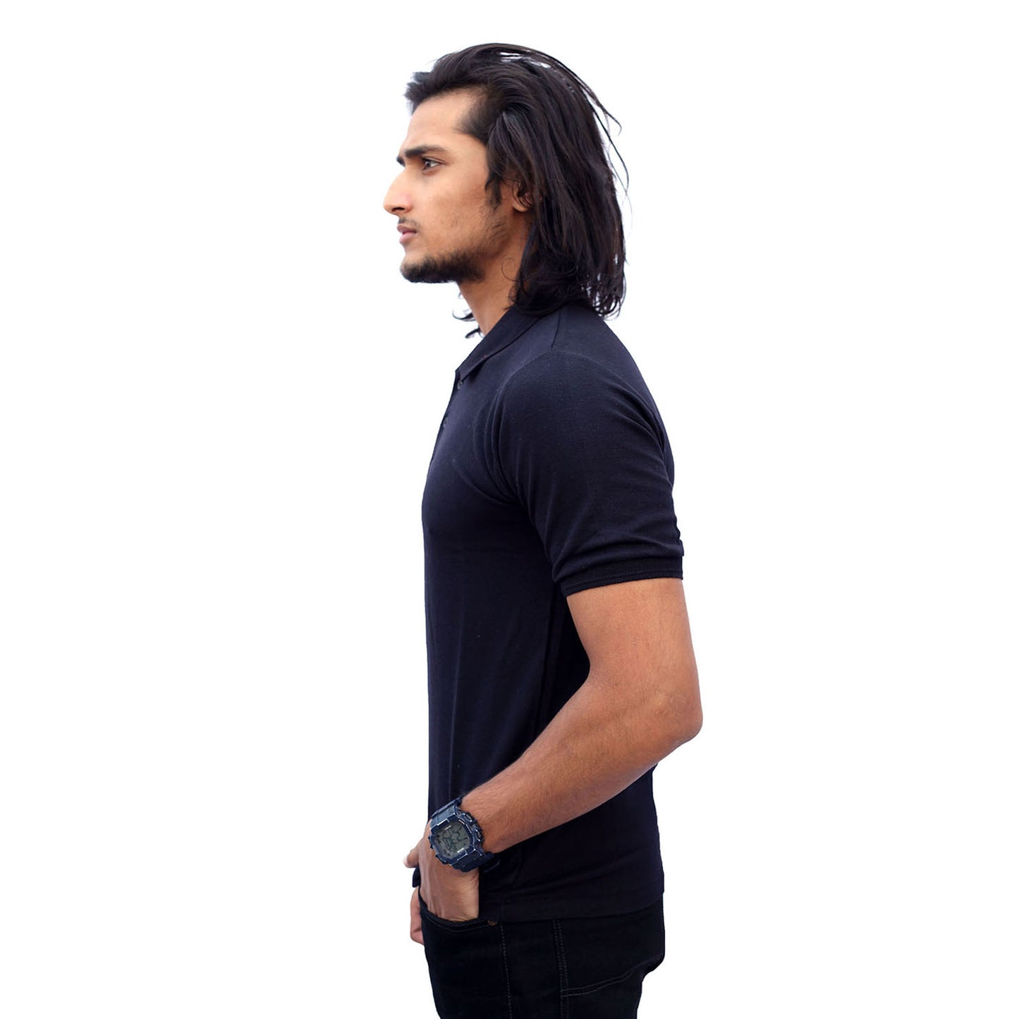 Stylintellect Black Polo T-shirt | UNISEX | Regular Fit