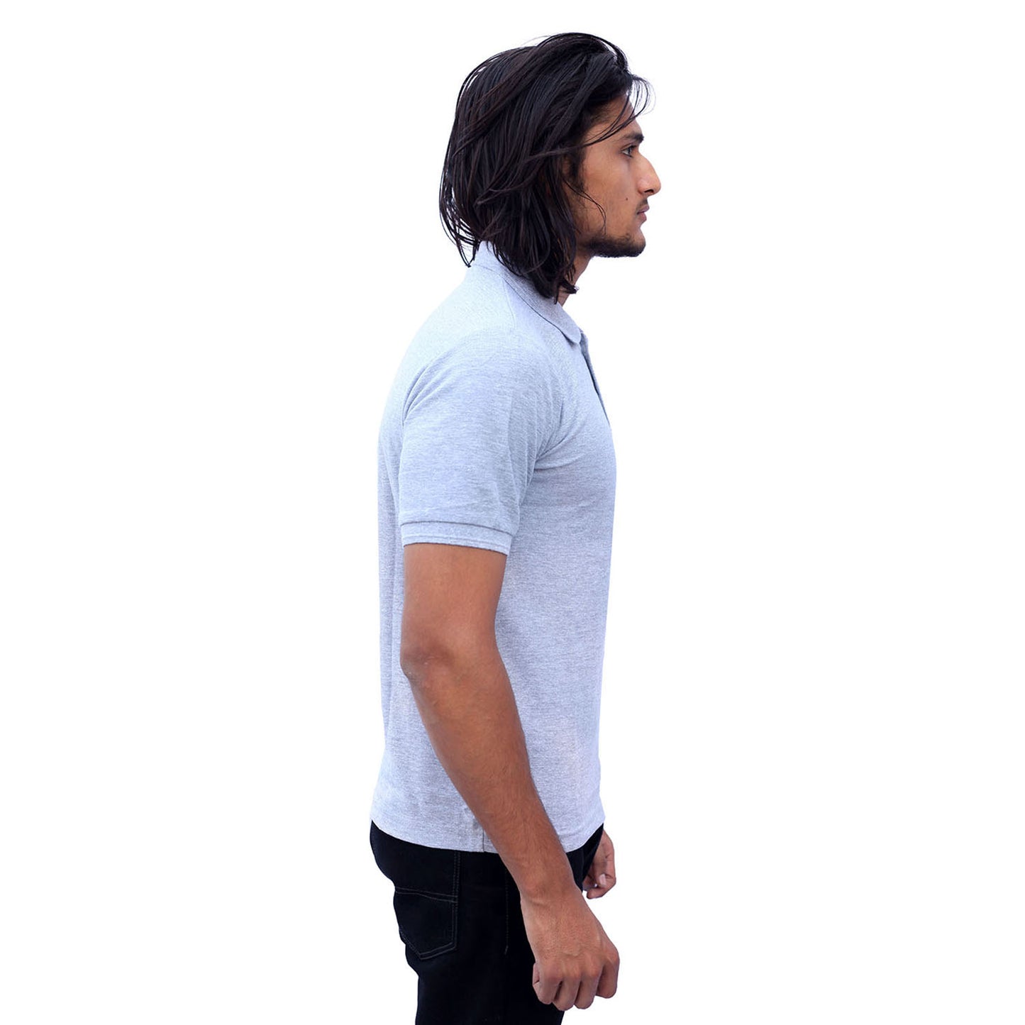 Stylintellect Grey Polo T-shirt | UNISEX