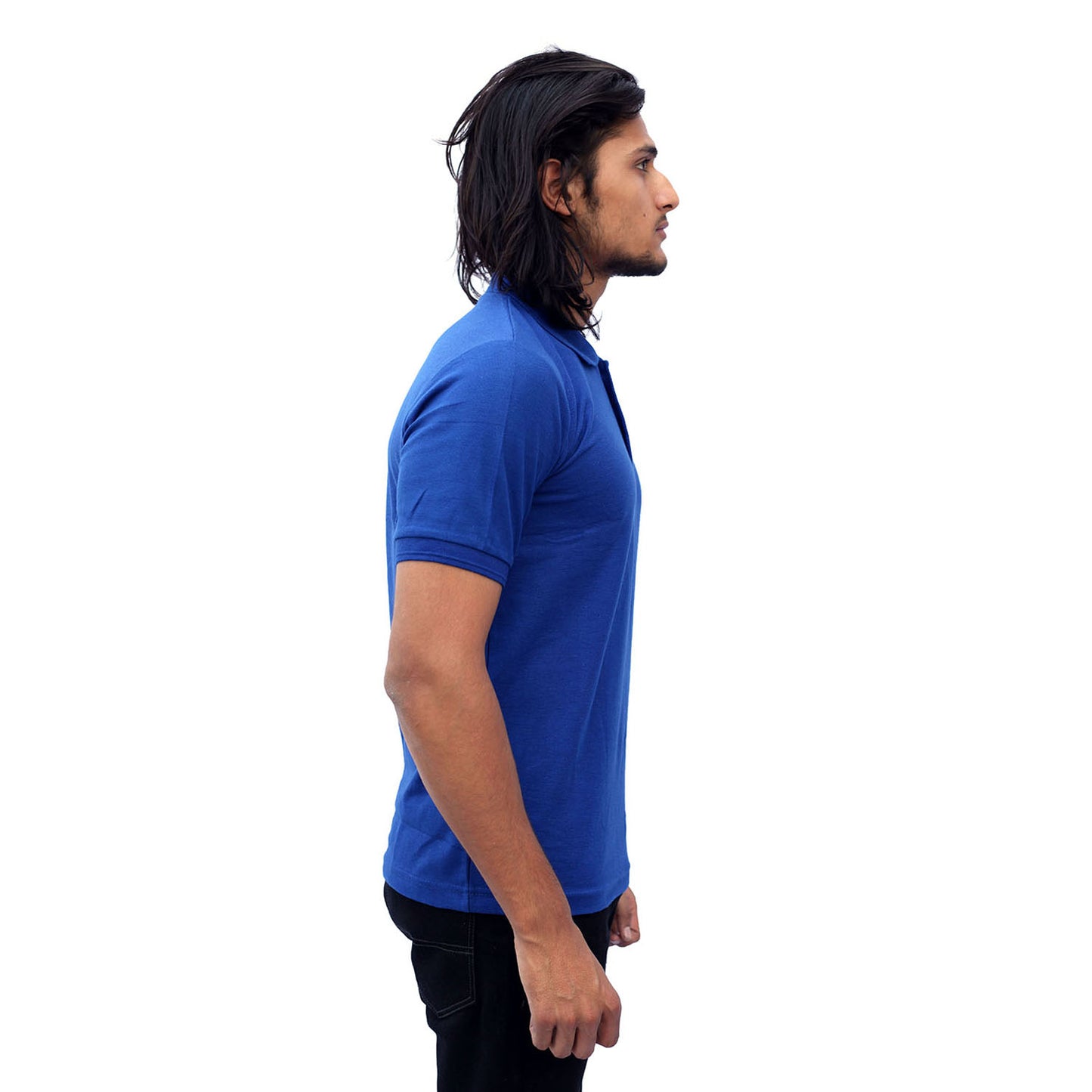 Stylintellect Royal Blue Cotton Polo T-shirt | UNISEX
