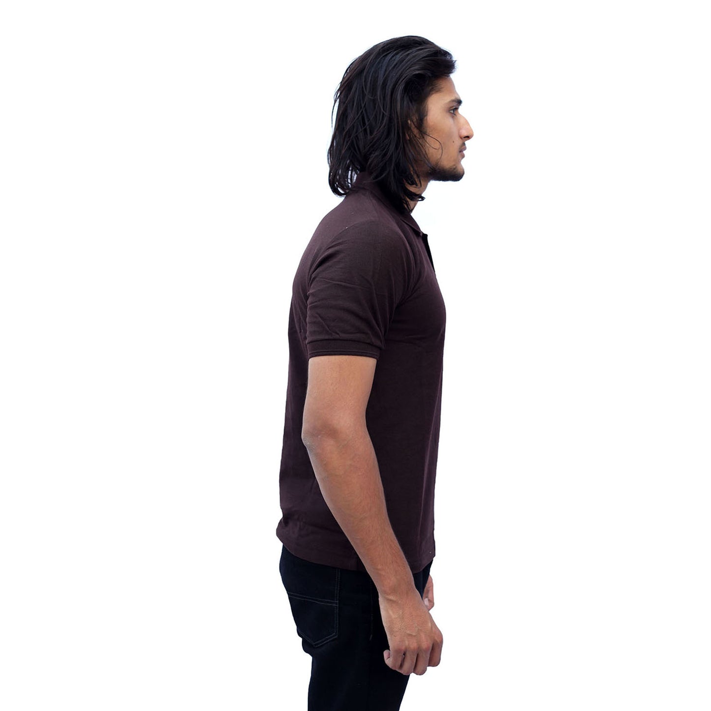 Stylintellect Coffee Cotton Polo T-shirt | UNISEX