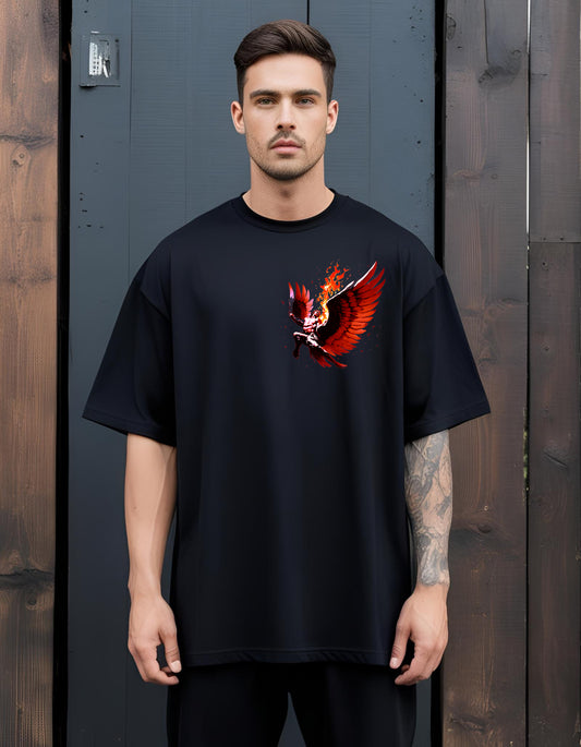 Stylintellect Pure Cotton Oversized Printed T-shirt