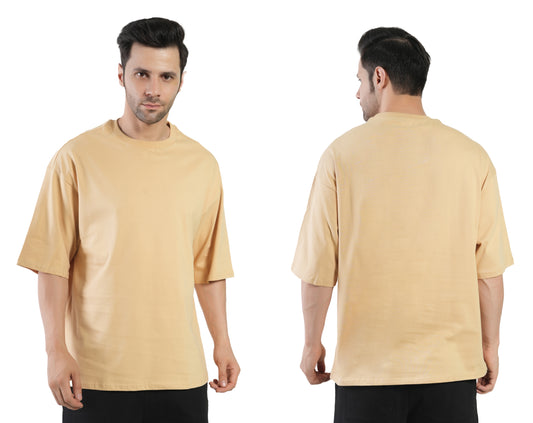 Stylintellect Men's Oversized Plain T-shirt