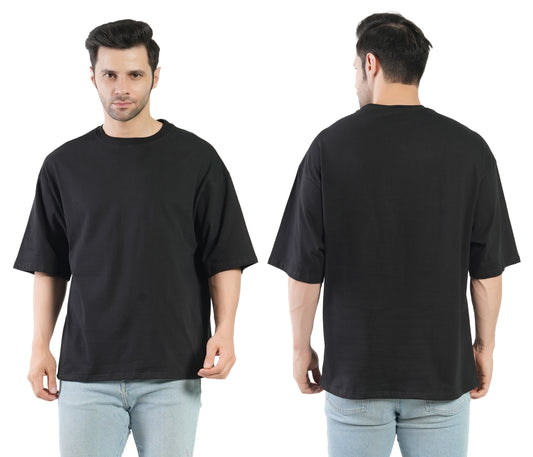 Stylintellect Men's Oversized Plain T-shirt