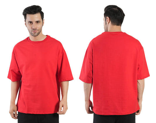 Stylintellect Men's Oversized Plain T-shirt
