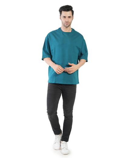 Stylintellect Oversized Plain French Terry T-shirt | UNISEX