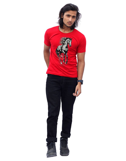 Stylintellect Printed Round Neck T-shirt | Regular Fit | UNISEX