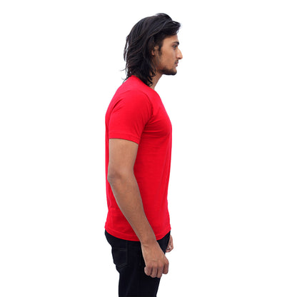 Stylintellect Red Crew Neck T-shirt | UNISEX | Regular Fit