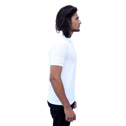 Stylintellect White Polo T-shirt | UNISEX | Regular Fit