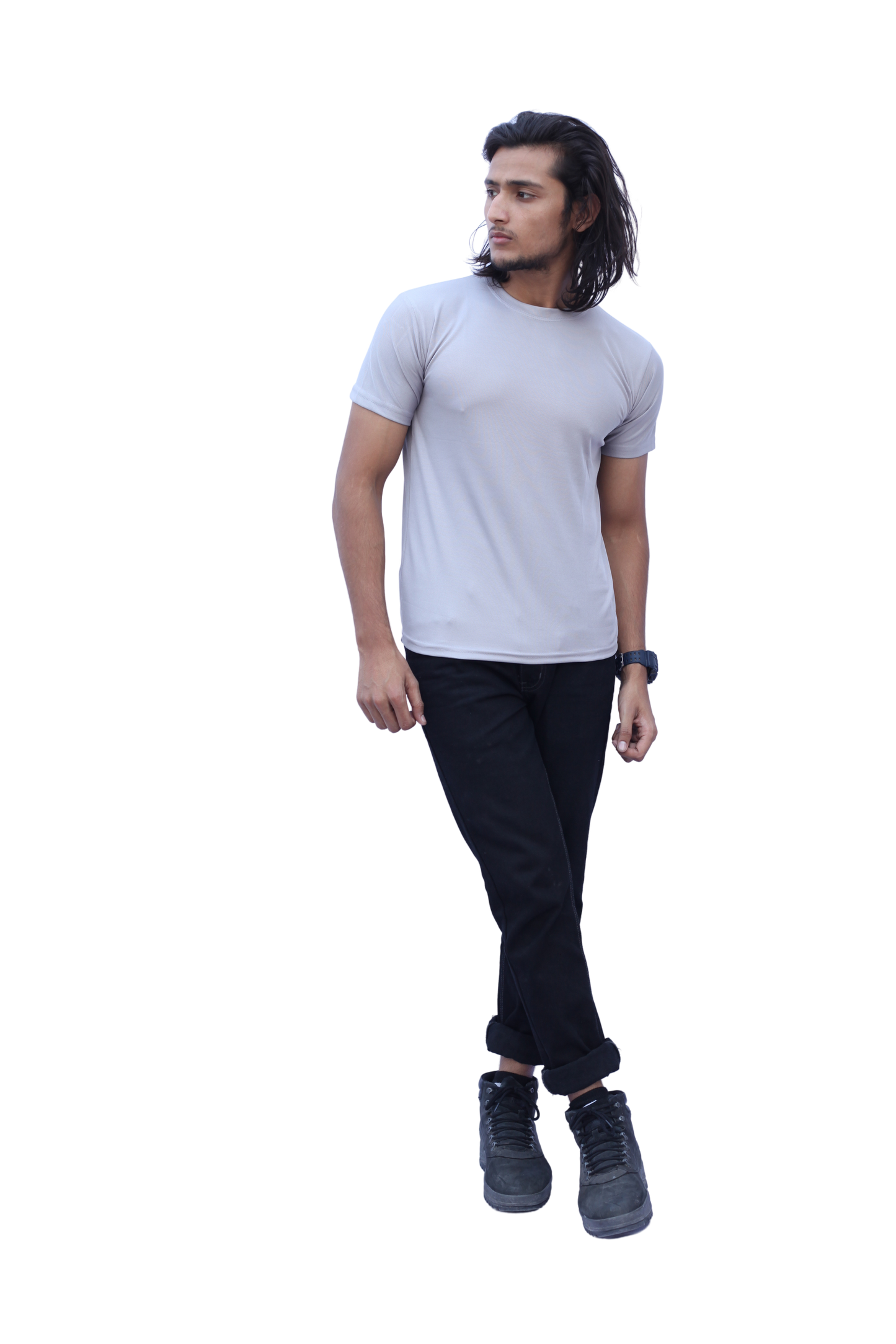 Stylintellect Solid Dry-Fit T-shirt