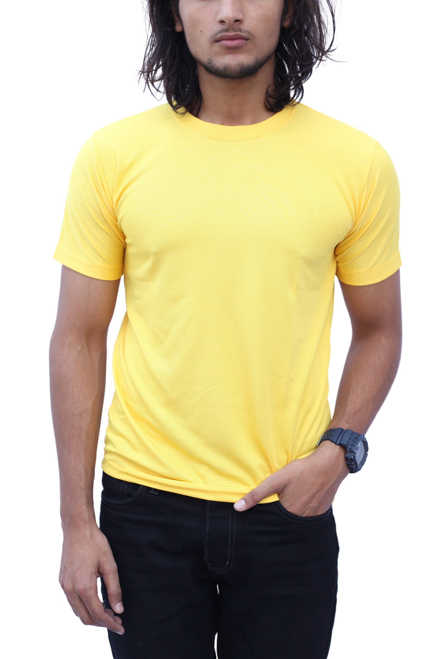 Stylintellect Solid Dry-Fit T-shirt