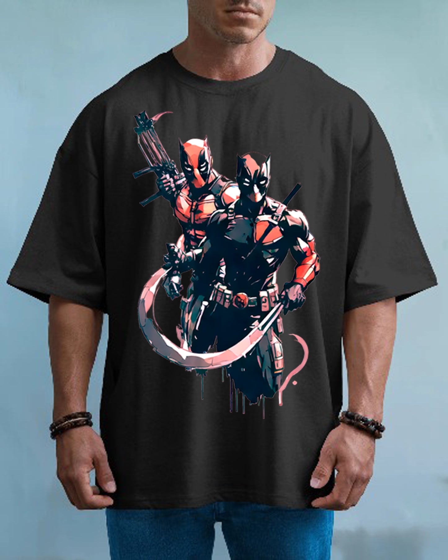 Stylintellect Oversized Printed T-shirt | Super Hero Tees