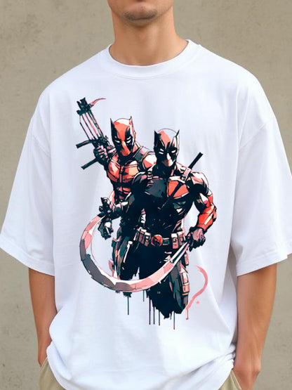 Stylintellect Oversized Printed T-shirt | Super Hero Tees