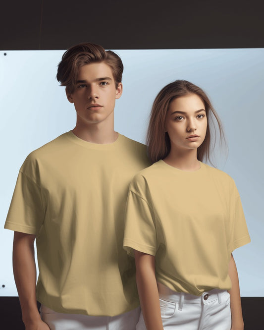 Stylintellect Couple Set Regular Fit Premium Quality Round Neck Half Sleeves T-shirt | Couple T-shirt| Cotton Biowash 2 Pcs | Free Shipping