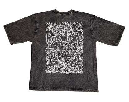 Stylintellect Acid-wash Oversized Printed T-shirt